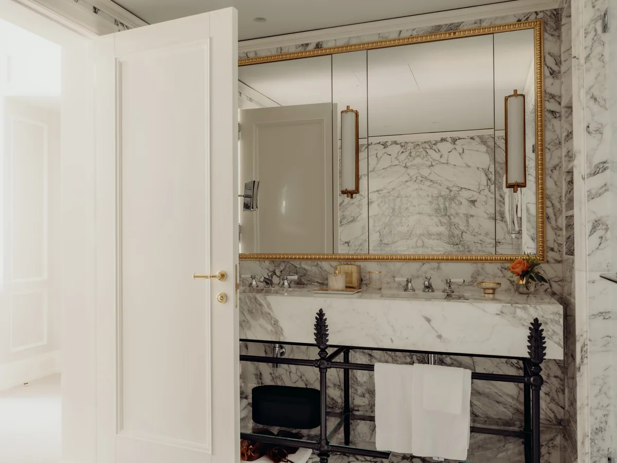 Marble bathroom