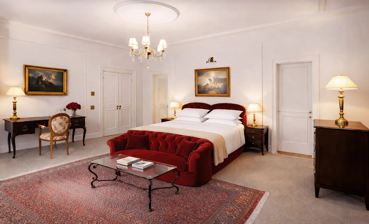 badrutts palace junior suite bedroom 2
